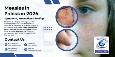 Measles in Pakistan 2026 1 - Authentic Zeenat Laboratory | Dr. Zeenat Hussain legacy