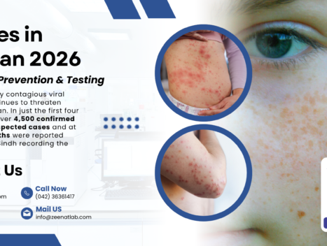 Our Services 19 - Serving since 1964 | Zeenat Lab Measles in Pakistan 2026 1 - Authentic Zeenat Laboratory | Dr. Zeenat Hussain legacy
