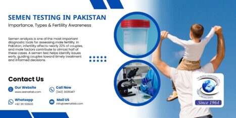 Zeenat Lab 18 - Serving since 1964 | Zeenat Lab Semen Testing in Pakistan – Importance Types Fertility Awareness - Authentic Zeenat Laboratory | Dr. Zeenat Hussain legacy